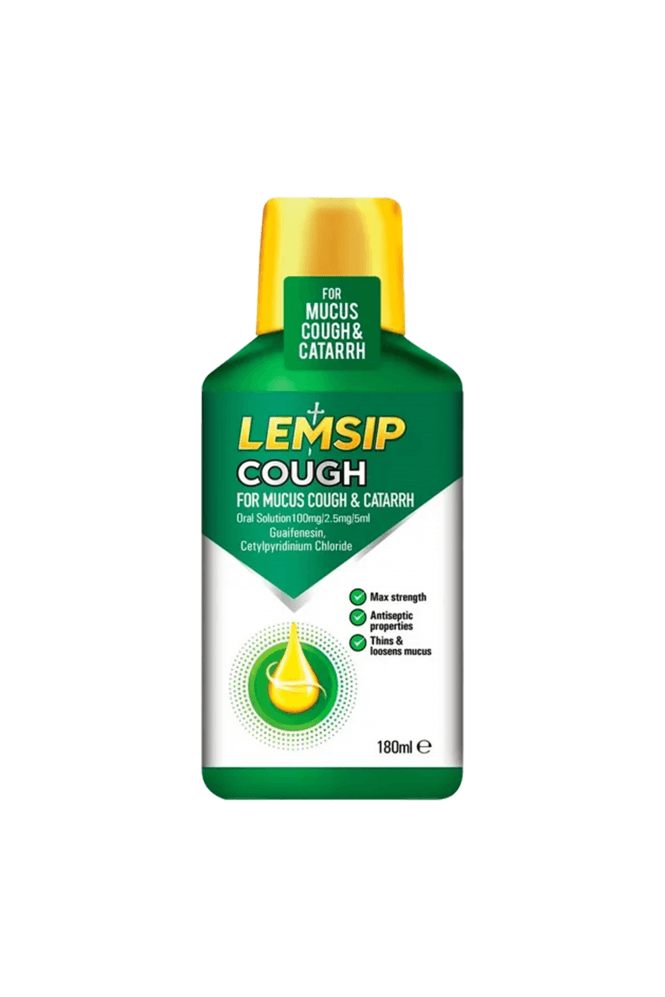 Lemsip  Cough for Mucus Cough & Catarrh 180ml Oral Solution
