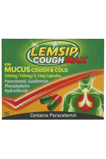 Lemsip Lemsip Cough Max for Mucus Cough & Cold Capsules - 16 Capsules