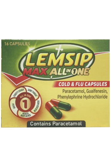 Lemsip Max All In One Cold & Flu Capsules - 16 Capsules