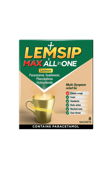 Lemsip Max All In One Lemon 8 Sachets
