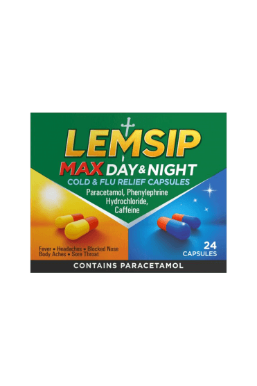 Lemsip Max Cold & Flu Relief Day & Night - 24 Capsules