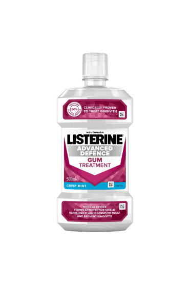 Listerine Advanced Defence Gum Treatment Crisp Mint 500ml