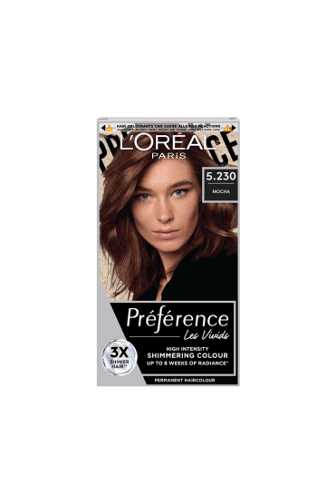L'Oreal L'Oreal Preference Vivids Permanent Gel Hair Dye Mocha 5.23