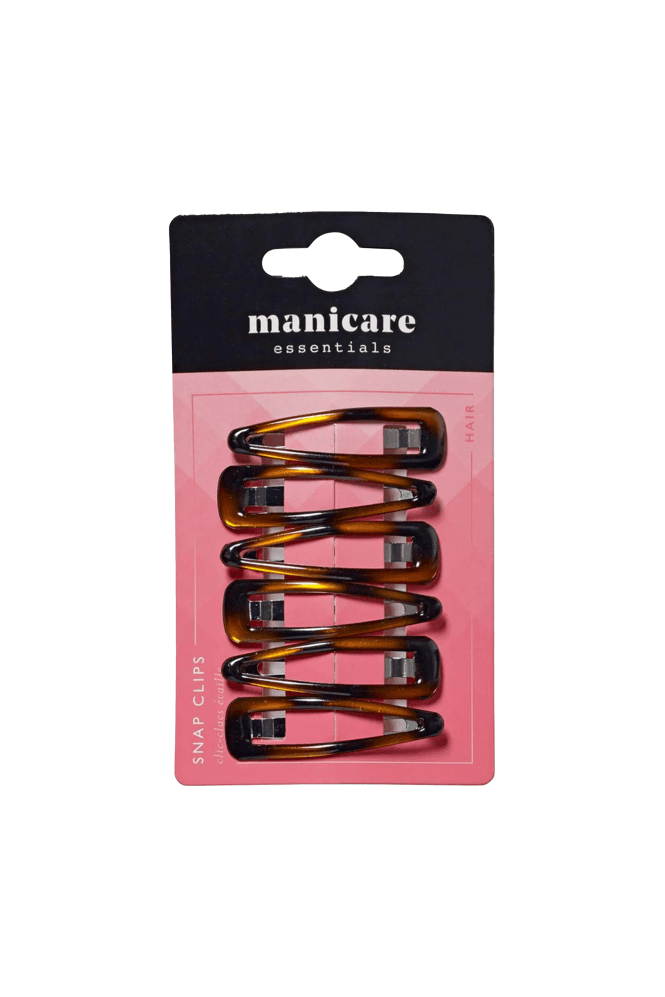 Manicare  6 Tortoiseshell Snap Clips