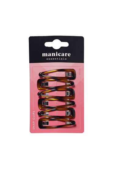 Manicare 6 Tortoiseshell Snap Clips