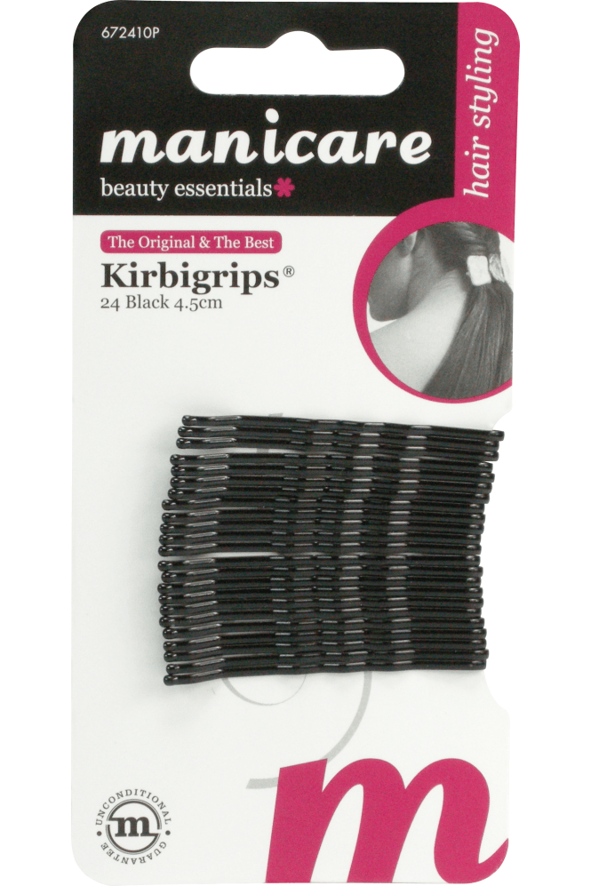 Manicare  Kirbigrips 18 Black 6.4cm