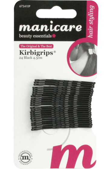 Manicare Kirbigrips 18 Black 6.4cm