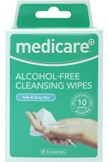 Medicare Alcohol Free Cleansing Wipes 10 pack