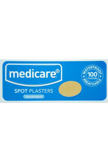 Medicare Waterproof Spot Plasters 100 pack