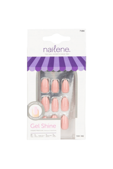 Nailene - False Nails - Nude Gloss - Stiletto (28 pcs)