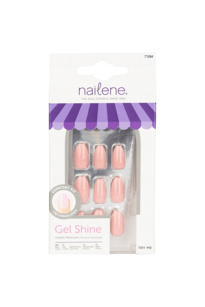 Nailene  - Nude High Gloss - Short Squoval (28 pcs)