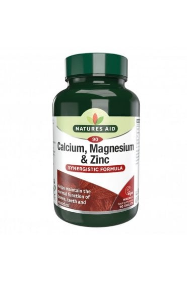 Natures Aid Calcium, Magnesium + Zinc 90 Tablets