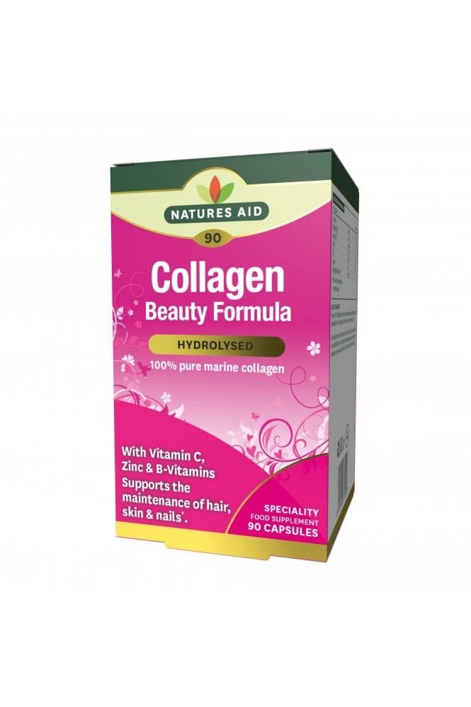 Natures Aid  Collagen Beauty Formula with Vitamin C, Zinc & B-Vitamins 90 Capsules