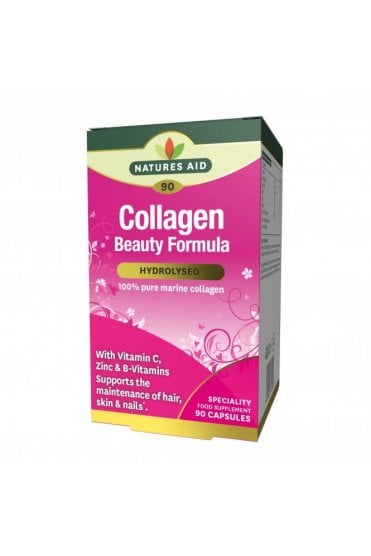 Natures Aid Collagen Beauty Formula with Vitamin C, Zinc & B-Vitamins 90 Capsules