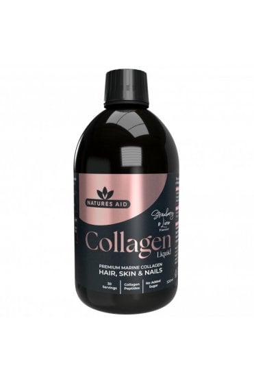 Natures Aid Collagen Liquid 5000mg - Strawberry & Lime 500ml