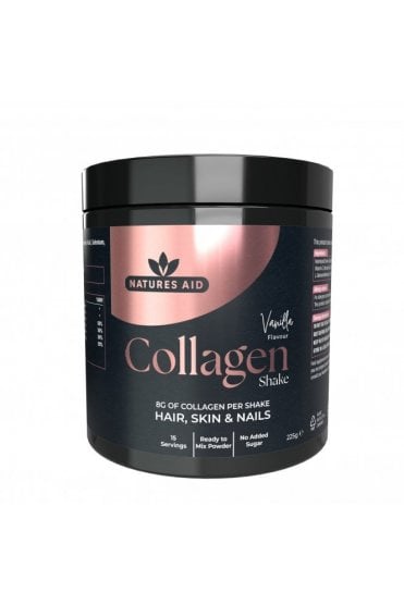 Natures Aid Collagen Shake Powder 8000mg - Vanilla 225g