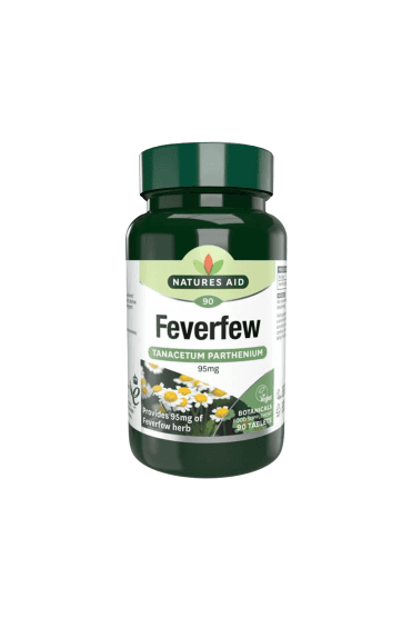 Natures Aid Feverfew 95mg 90 Tablets