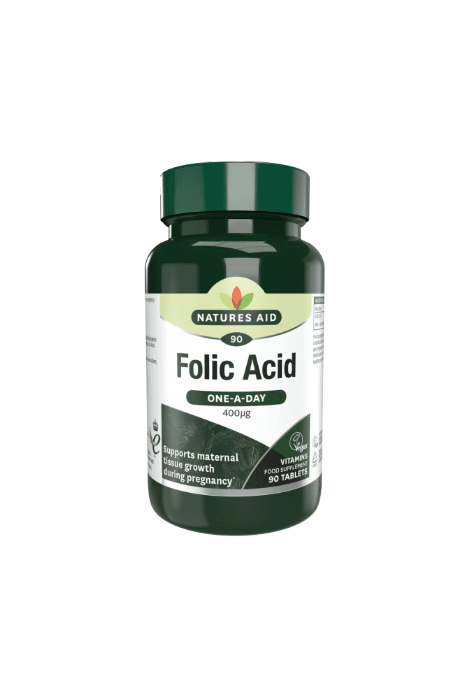 Natures Aid  Folic Acid 400ug 90 Tablets