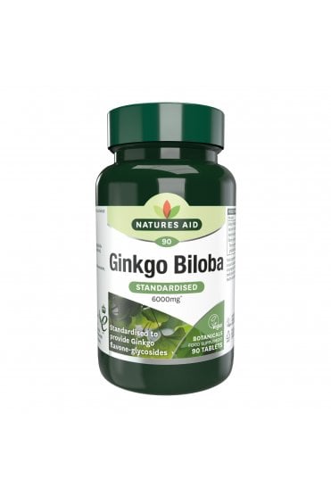Natures Aid Natures Aid - Ginkgo Biloba 6000mg 90Tabs