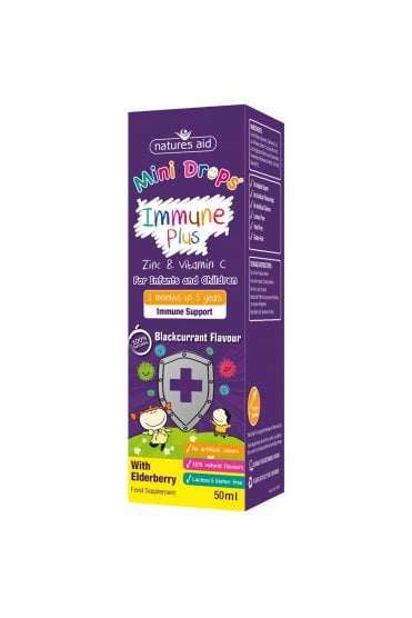 Natures Aid Mini Drops Immune Plus 50ml
