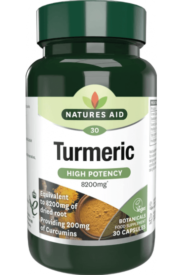 Natures Aid - Turmeric 8200 mg (High Potency) 30Vcaps