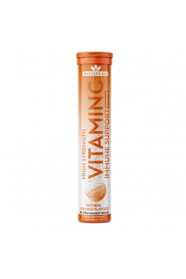 Natures Aid - Vitamin C 1000mg - Natural Orange Flavour 20s