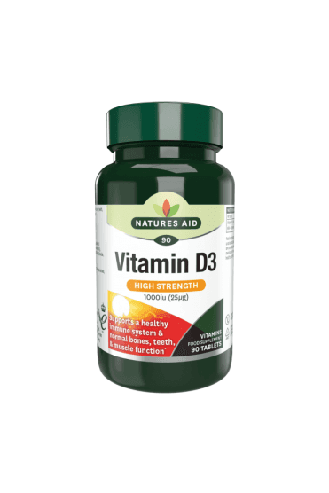 Natures Aid Vitamin D3 1000iu 90 Tablets