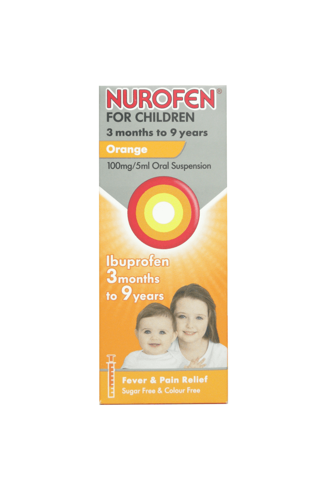 Nurofen  For Children Fever & Pain Suspension Orange 100ml