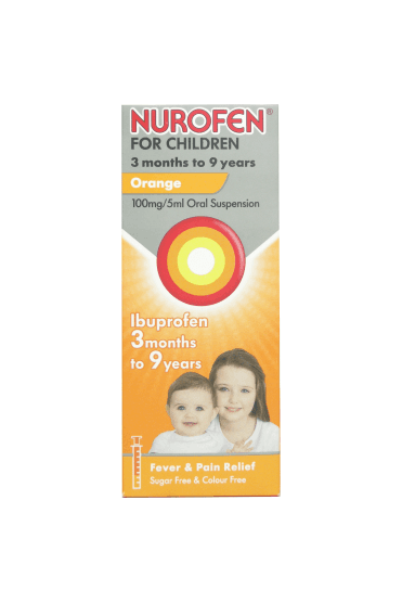 Nurofen For Children Fever & Pain Suspension Orange 100ml