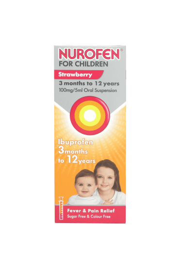 Nurofen For Children Fever & Pain Suspension Strawberry 200ml