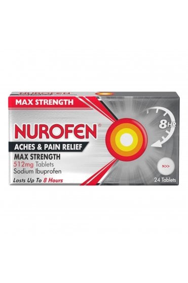 Nurofen Max Strength Pain Relief 512mg - 24 Tablets