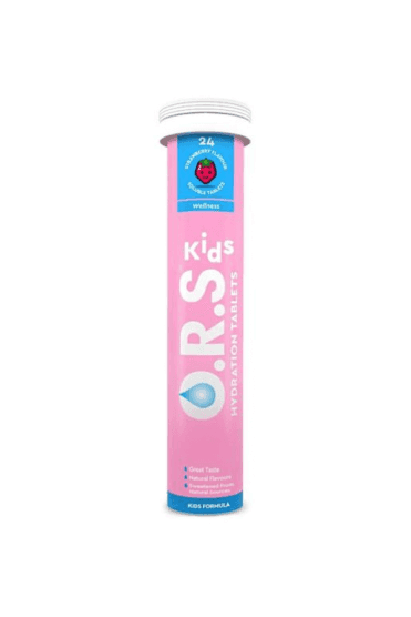 O.R.S Oral Rehydration Salt For Children Tablets Strawberry 24