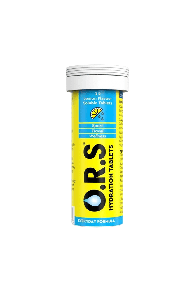 O.R.S. Hydration O.R.S Oral Rehydration Salts Soluble Tablets lemon 12