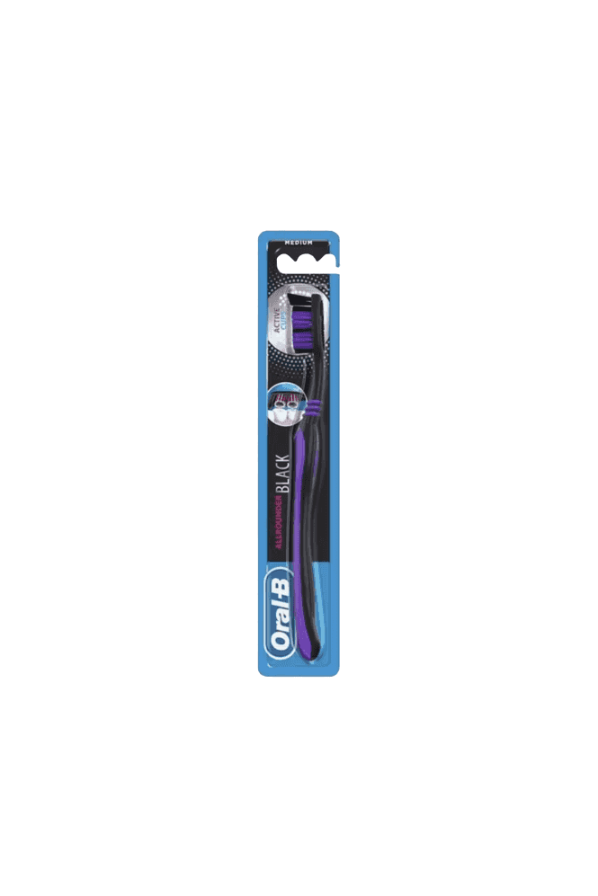 Oral-B  Allrounder Black Toothbrush Medium