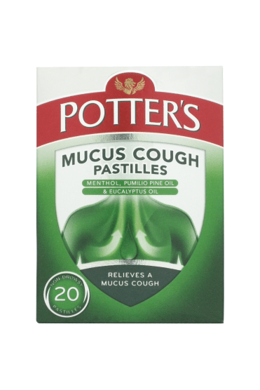 Potters Mucus Cough Pastilles 20 pieces