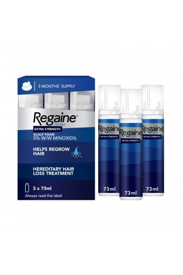 Regaine For Men Extra Strength 5% Scalp Foam 180g (3x 73ml)