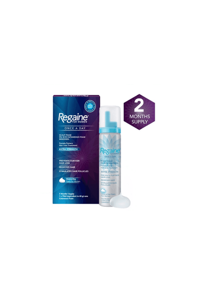 Regaine  for Women Once A Day Hair Loss Foam - 2 Month Supply - 1x73ml Can