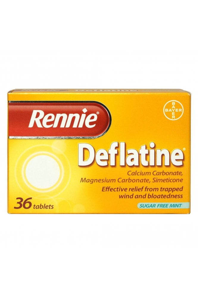 Rennie  Deflatine Sugar Free Mint 36 Tablets