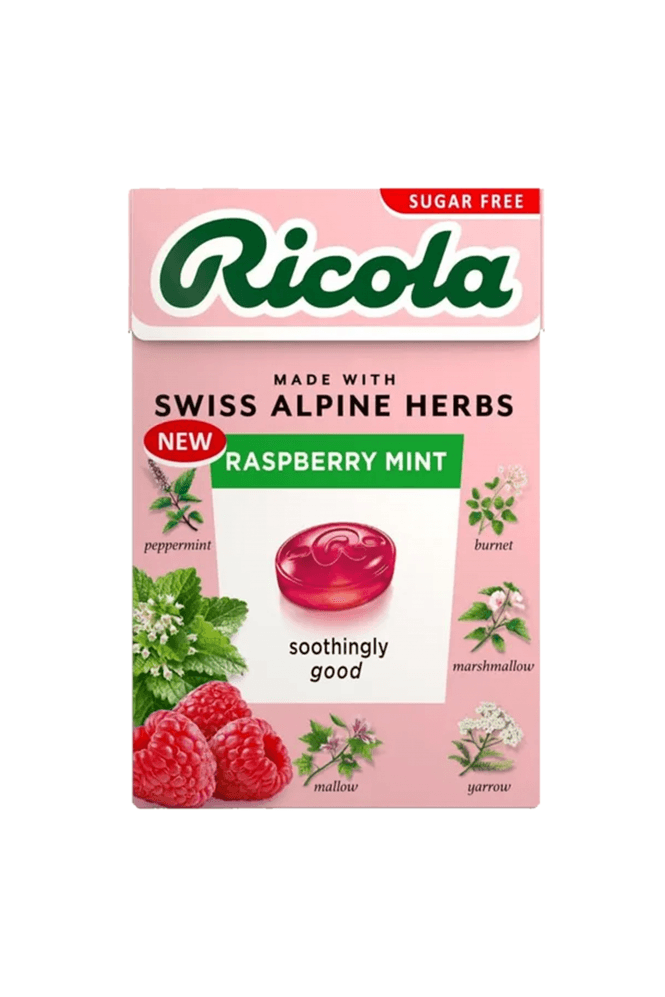 Ricola  Swiss Herb Drops Raspberry Mint 45g