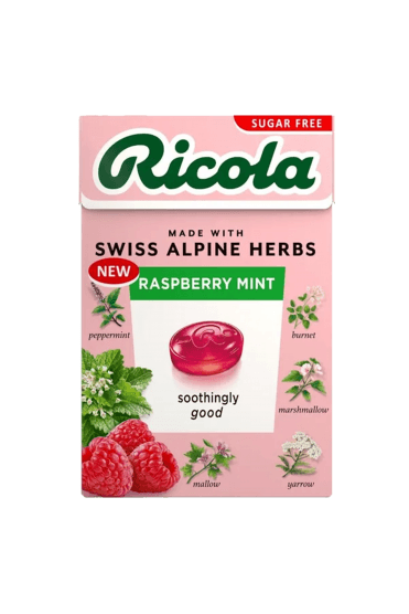 Ricola Swiss Herb Drops Raspberry Mint 45g