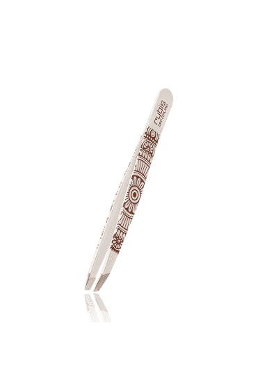 Rubis Tweezers Classic 1K105M1RG White Mandala 1