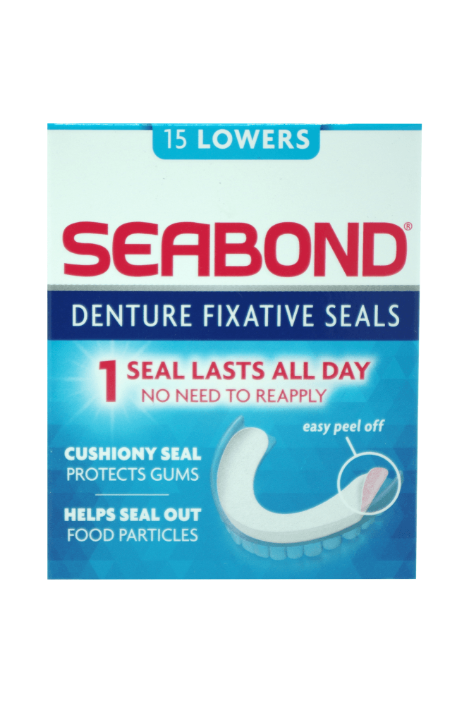 Seabond  Denture Fixative Seals - 15 Lowers
