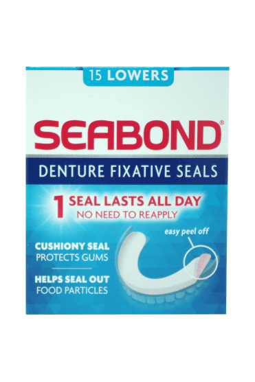 Seabond Denture Fixative Seals - 15 Lowers