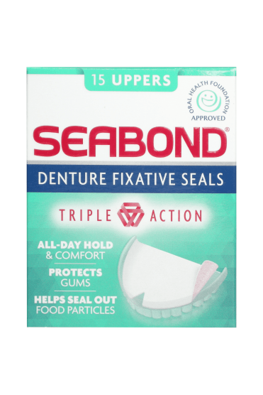 Seabond Denture Fixative Seals - 15 Uppers