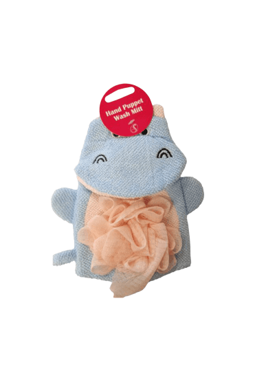 Hand Puppet Wash Mitt Single (Colours will vary)