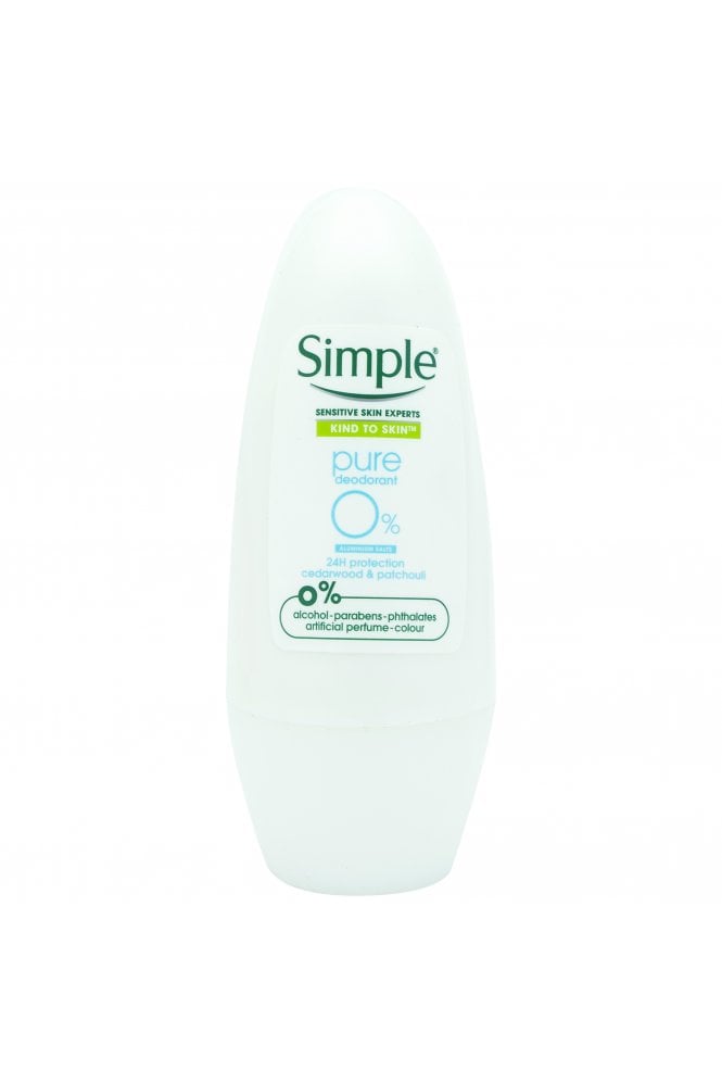 Simply Gentle Simple Pure 0% Aluminium Salts Deodorant Roll-on 50ml