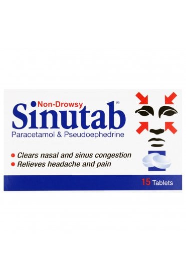 Sinutab Tablets - 15 Tablets