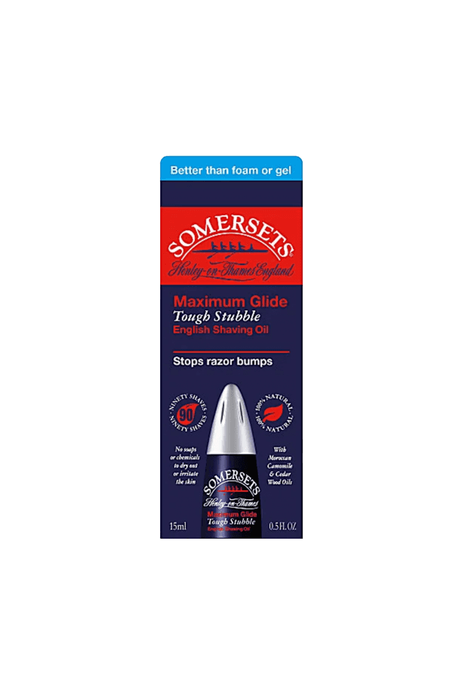 Somersets  Maximum Glide Tough Stubble Shaving Oil 15ml