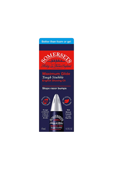 Somersets Maximum Glide Tough Stubble Shaving Oil 15ml