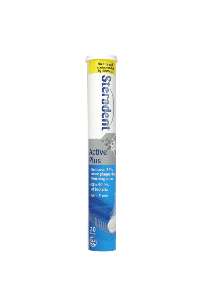 Steradent  Active Plus Denture Daily Cleaner, 30 Tablets